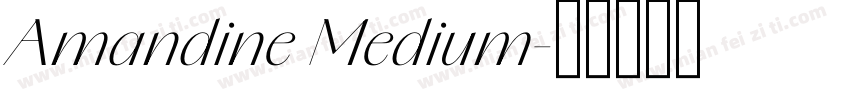 Amandine Medium字体转换